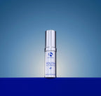Skincare serum bottle labeled 'Youth' on a blue gradient background
